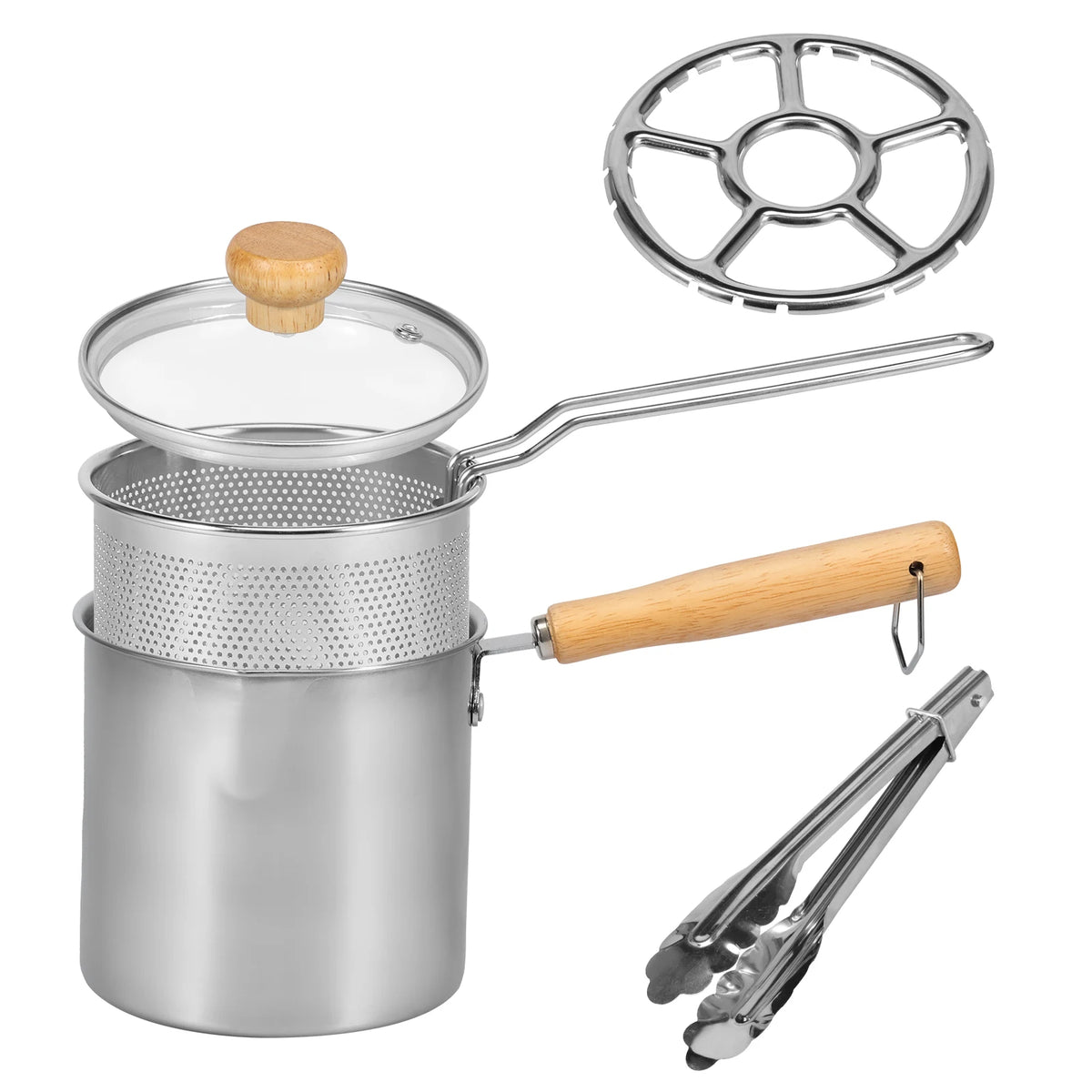 Deep Fryer Pot 304 Stainless Steel &ndash; Nonstick and Durable Set A