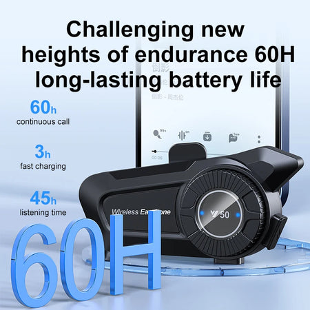 Bluetooth 5.3 Motorcycle Helmet Headset &ndash; Noise Reduction