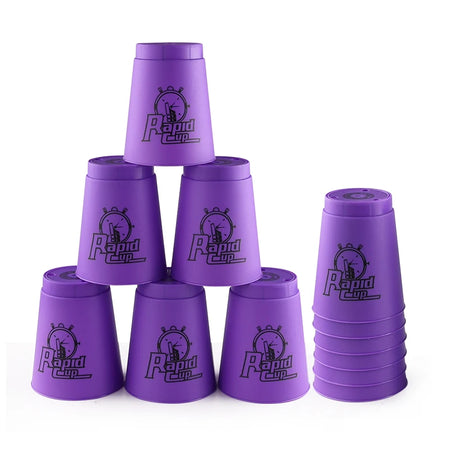 Four Colours Quick Stacks Cups &ndash; Fast Reaction Sports Training Game purple