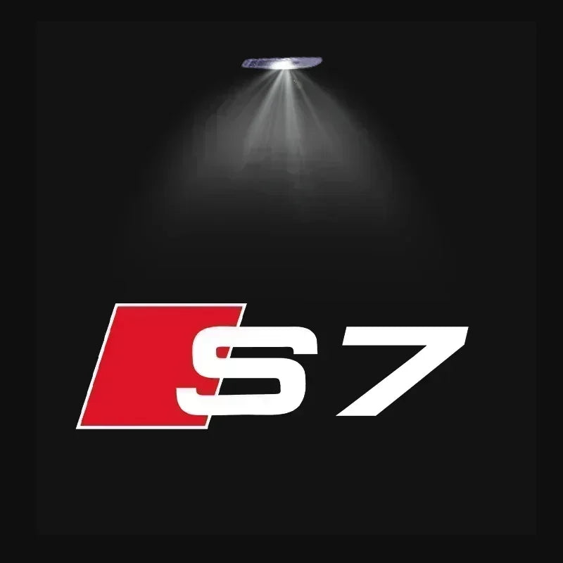 LED Car Door Logo Projector Lights for Audi A3 A4 A6 A5 Q5 SLINE QUATTRO RS Models - 2/4 Pack S7 / 2 Pieces