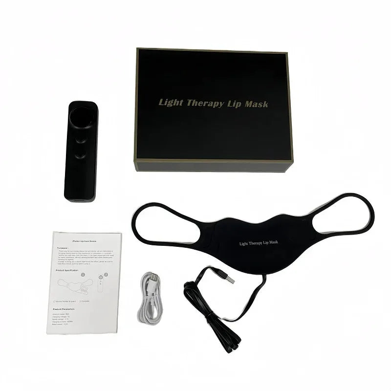 Photon Infrared Red Lights Therapy Lip Mask &ndash; Four Modes Black