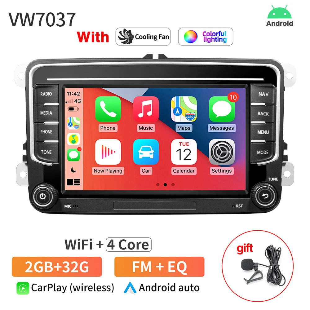 AKAMATE 7Inch 2Din Android 13 Car Radio &ndash; CarPlay GPS 2 32G