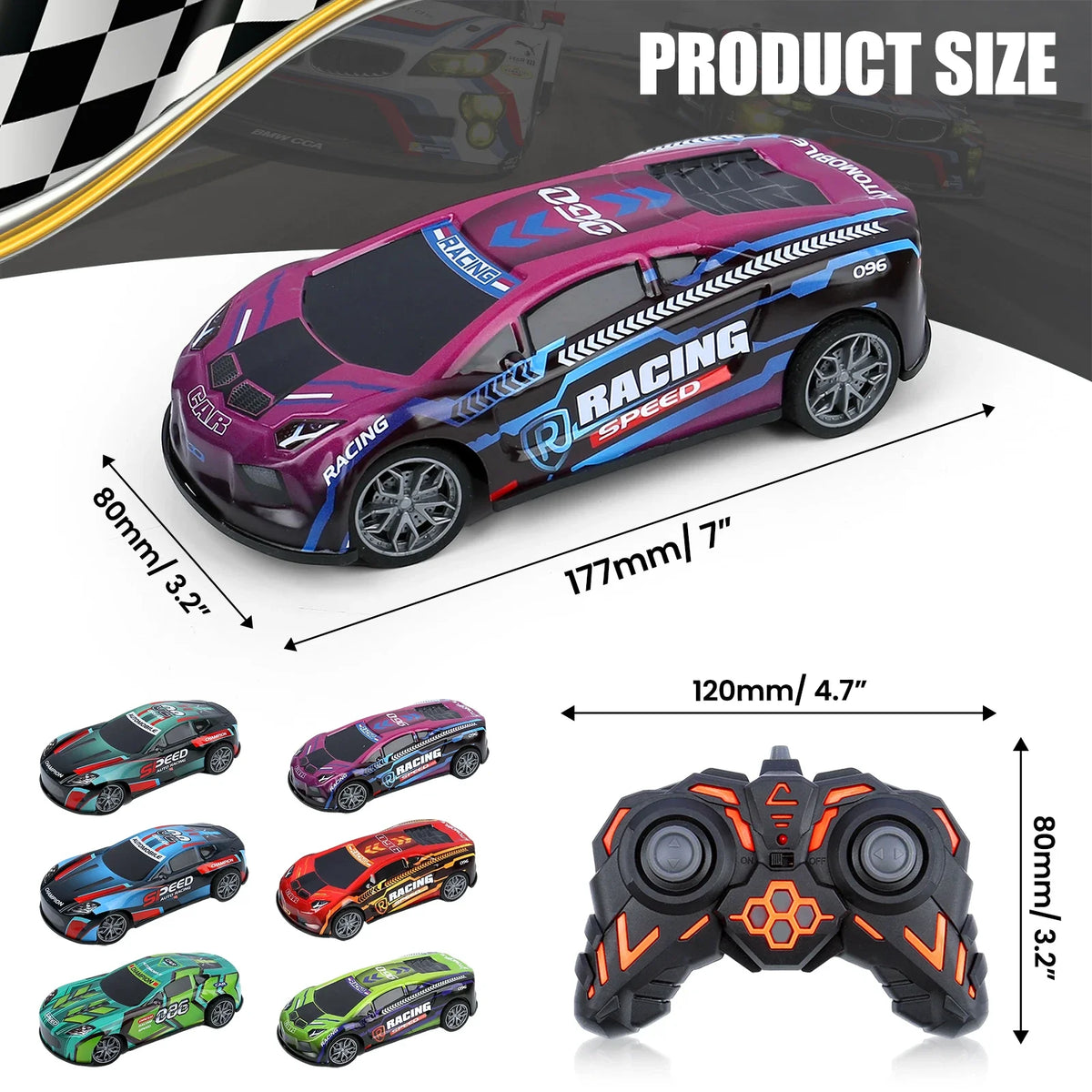 1/24 Metal Shell RC Car &ndash; Drift Ready With Flip Lights