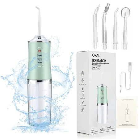 Powerful IPX7 Waterproof Oral Irrigator - Deep Clean &amp; Gum Health Top Sellers-Green