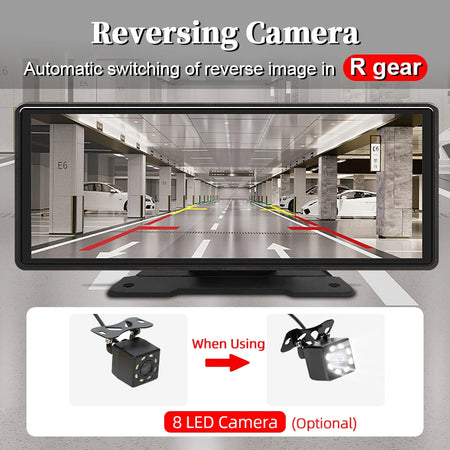 Hippcron 10.26 Inch CarPlay Android Auto Car Radio &ndash; IPS Touch Screen Multimedia Player