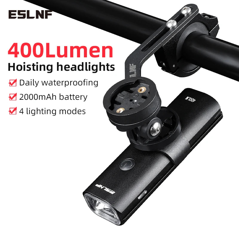 Передний велосипедный фонарь, алюминиевый сплав, водонепроницаемый, USB зарядка, быстрая разборка