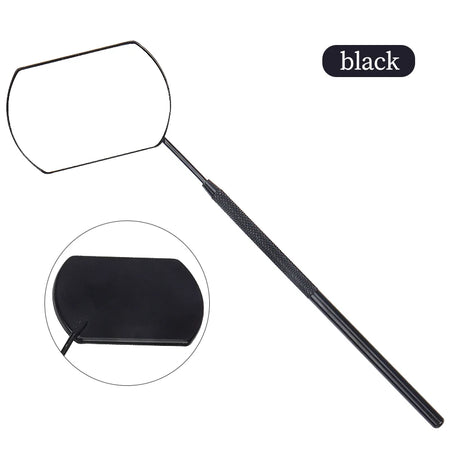 Stainless Steel Eyelash Checking Mirror for Precision Lash Lifting and Extensions Black