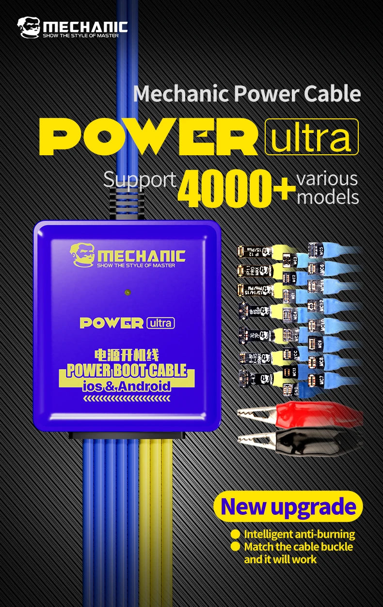 MECHANIC Power Ultra Test Cable &ndash; Durable Mobile Boot Line for iPhone and Android