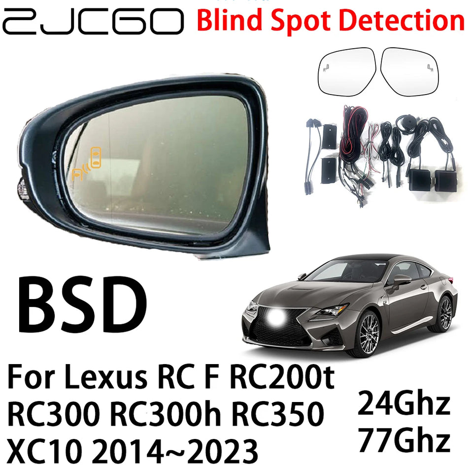 Radar Warning System for Lexus RC F with Blind Spot Detection, Dual Rear MmWave Radars