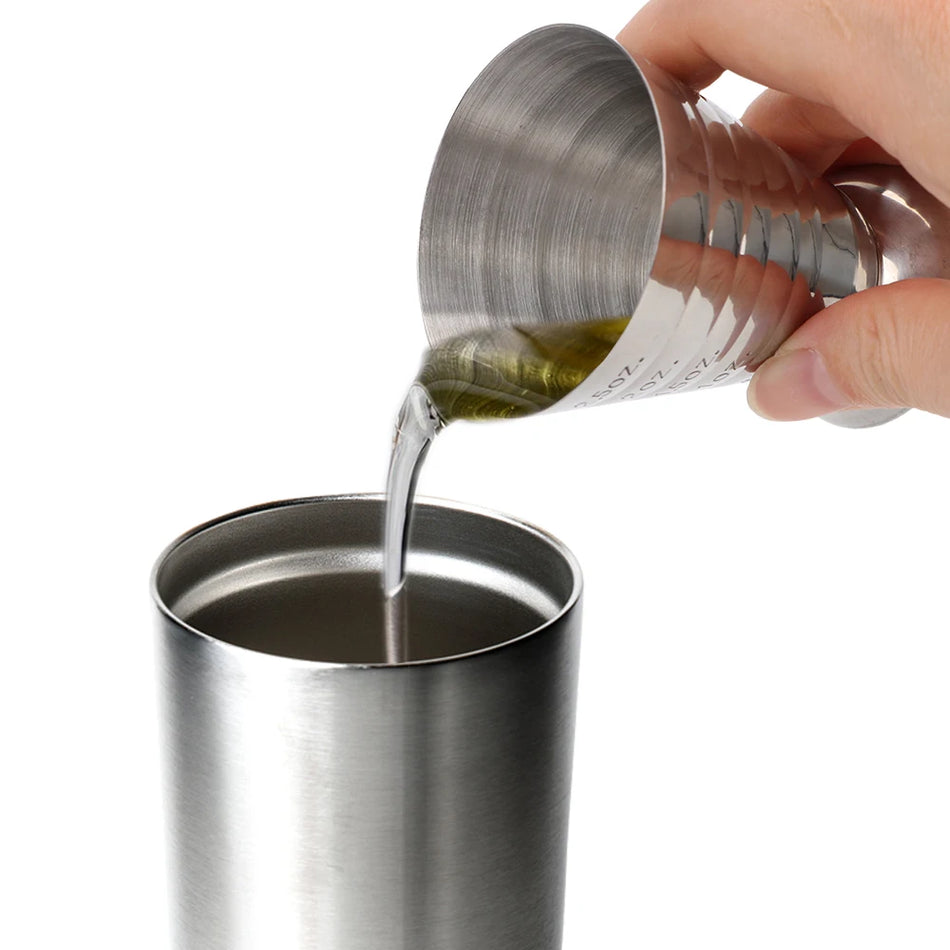 Nerūdijančio Plieno Kokteilių Matuoklis ir Matuoklė, 2.5oz / 75ml, Namų Barui
