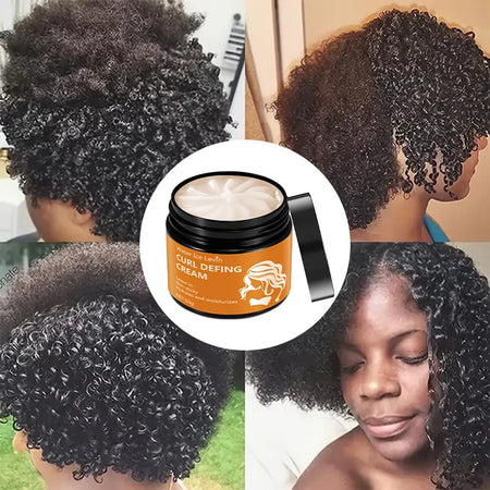 Black Castor Oil Curly Hair Styling Cream &ndash; Moisturizing Formula for All Hair Types