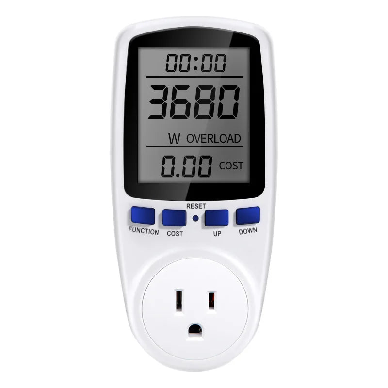 AC Digital Power Meter Wattmeter - Energy Usage Monitor without backlight US