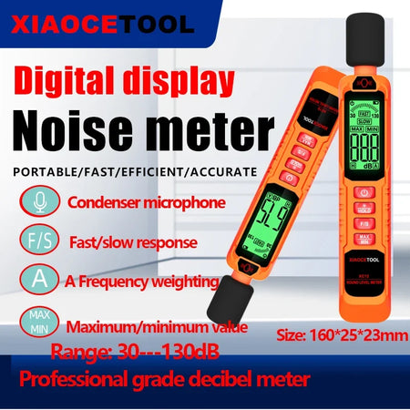 Digital Handheld Sound Level Meter XC12 &ndash; Accurate Noise Measurement 30 to 130dB