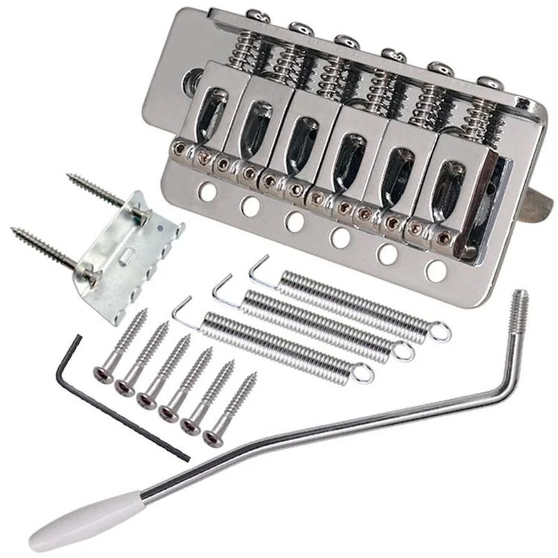 6-Saitige Gitarrenbrücke Sattel Tailpiece für Strat Tremolo