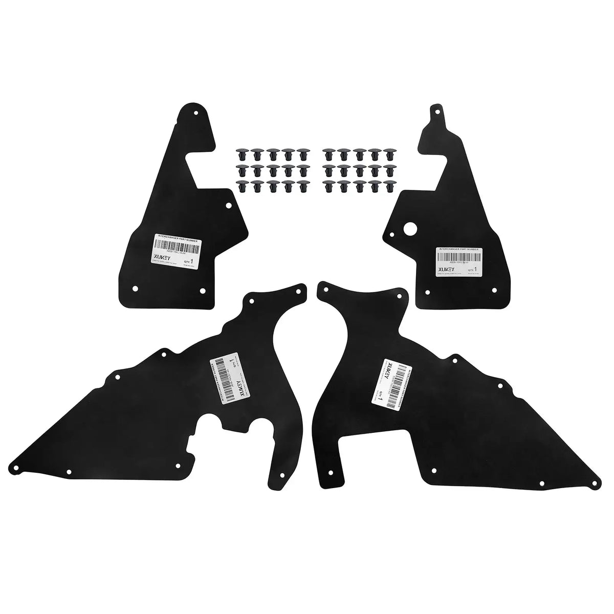 4Pcs Rubber Splash Shields Fender Liners For Ford Ranger 2011-2023 & Everest 2015-2022 Front Wheel Arch Cover by InterCyprus Trading Ltd