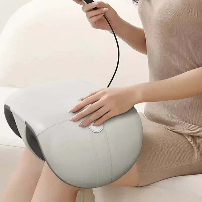 Fotmassageapparat med värme Shiatsu-rulle för fötter, vader och ben