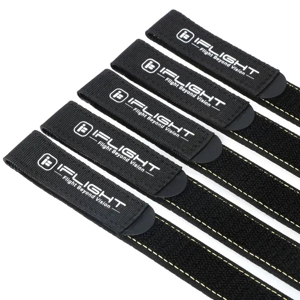5pcs 10X100mm / 10X130mm IFlight Magic Sticker Tape Nylon Lipo Battery Strap Belt Reusable Cable Tie Wrap for FPV RC Battery by InterCyprus Trading Ltd