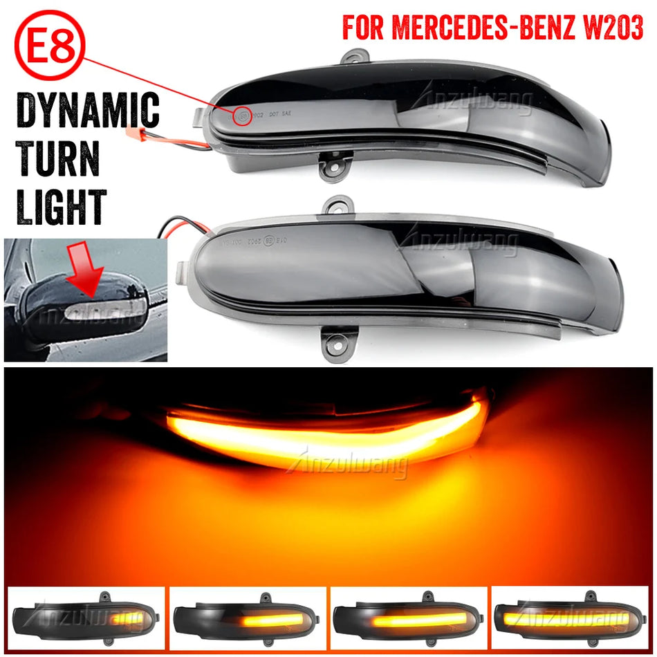 Luces de Señal de Giro Dinámicas LED para Mercedes-Benz W203 S203 CL203