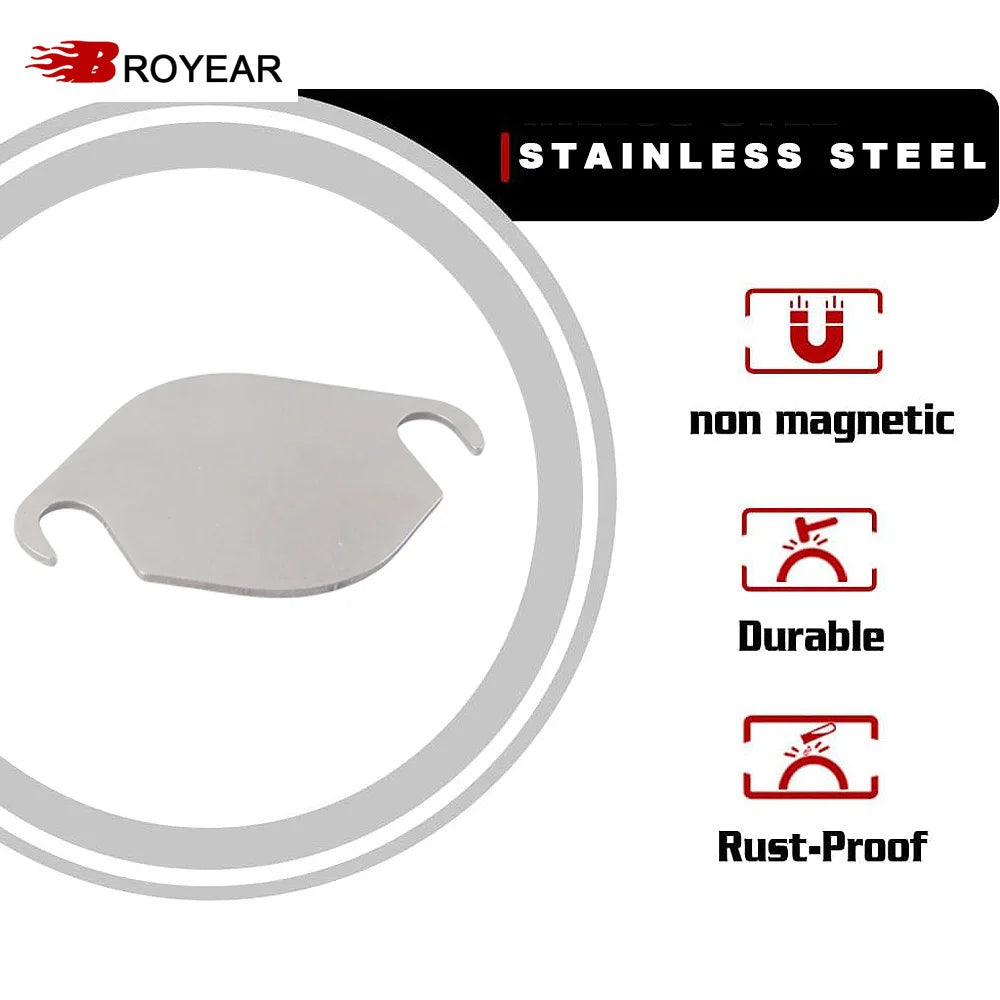 Stainless Steel Valve Blanking Plate for Ford PX PX2 Ranger Mazda BT50 by InterCyprus Trading Ltd