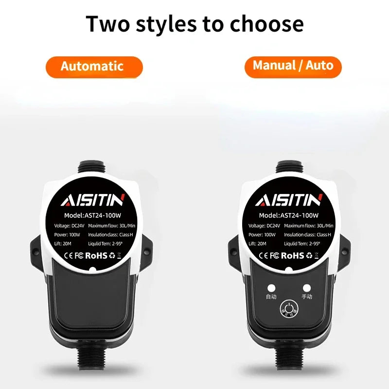 AISITIN Booster Pump Brushless Water Pump 24V &ndash; Ultra Quiet