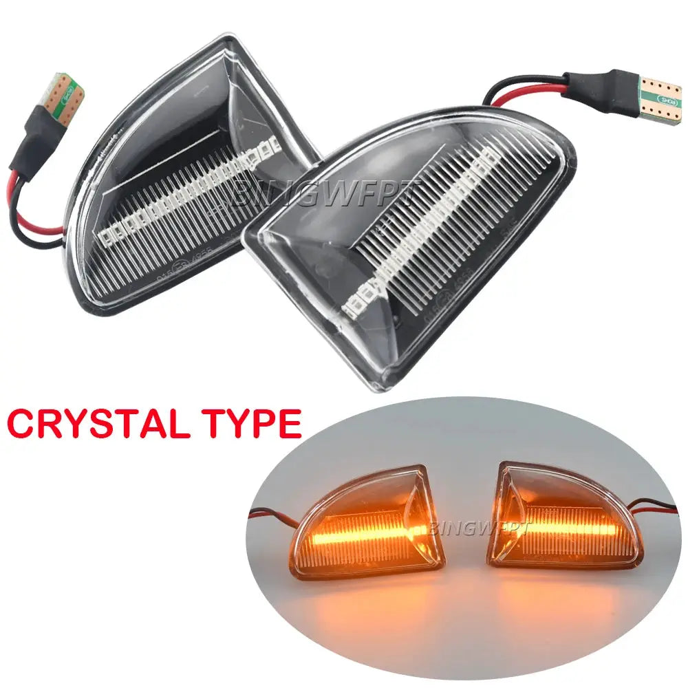 Dynamic Car Blinker Side Mirror Marker Turn Signal Lights Lamp Accessories For Smart Fortwo 451 MK1 MKII 2007-2015 by InterCyprus Trading Ltd