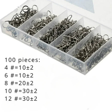 Delysia King Fishing Gear Kit - 50/100/200 Piece Set 100pcs