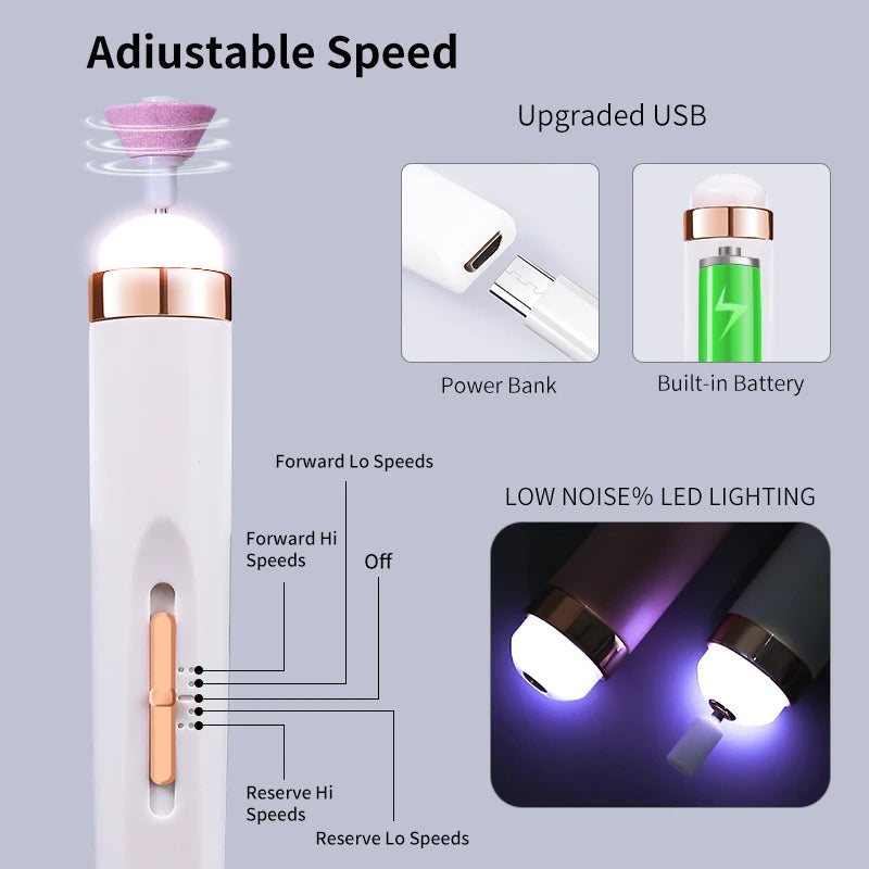 Electric Nail Drill Machine &ndash; CE Certified for Safe Home Use