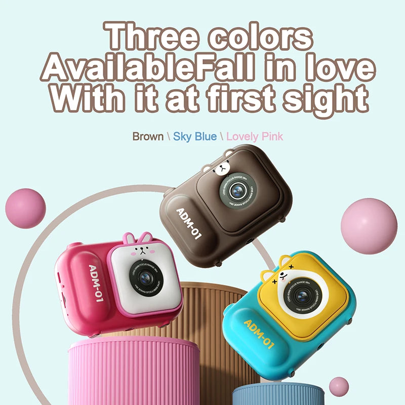 Children Video Camera For Kids - Dual Front And Rear Lenses