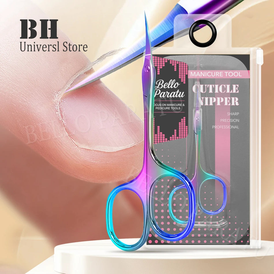 1Pcs Cuticle Scissors Extra Fine Curved Blade &ndash; Ultra Sharp