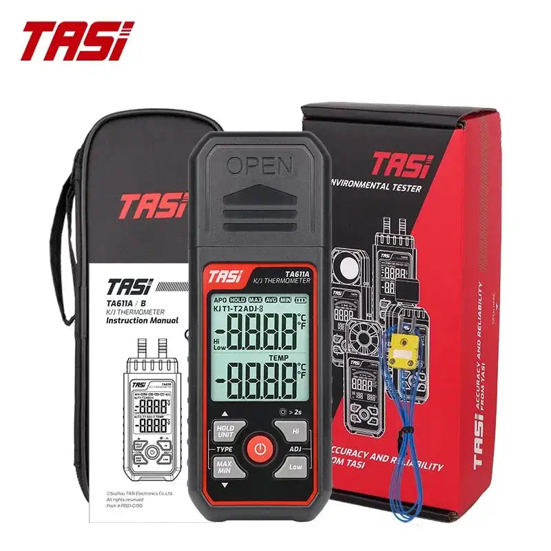 TA611A TA611B Digital Thermocouple Thermometer K J Type LCD