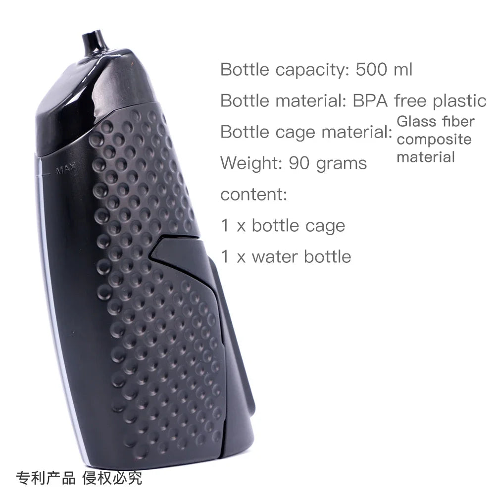 Aero Bicycle BPA Free Squeeze Water Bottle &ndash; Aerodynamic Design with Magnetic Mounting Base