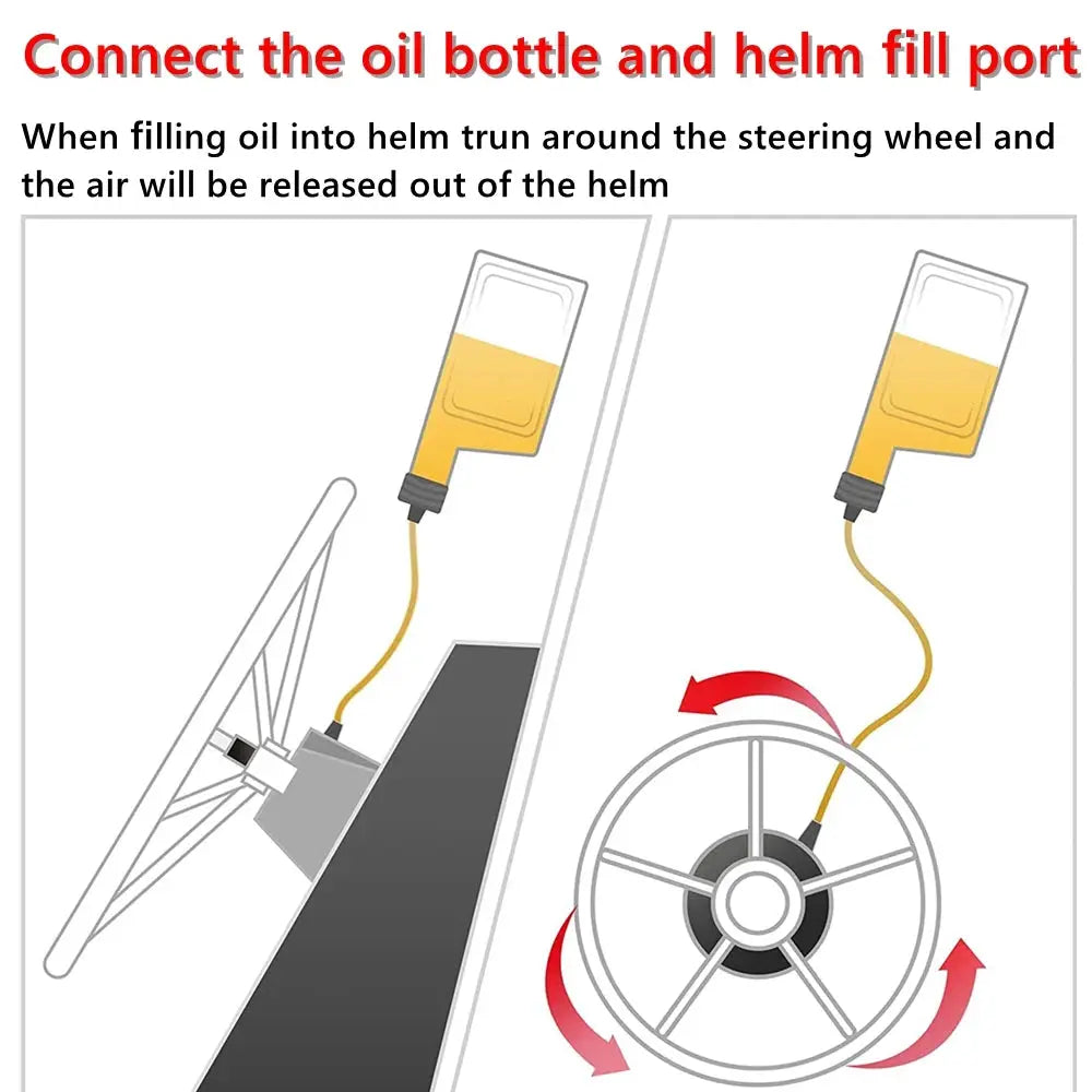 2Pcs Bleed Kit Oil Filler Kit For Seastar Hydraulic Steering Systems Bridge Tube Hose Marine Boat Yacht Accessories Repair Tools by InterCyprus Trading Ltd
