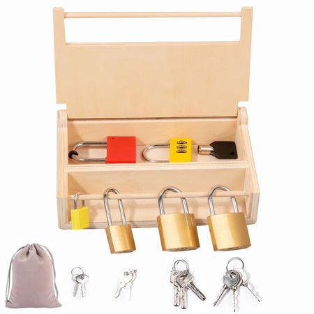Montessori Unlocking Toys With Keys &ndash; Fine Motor Training