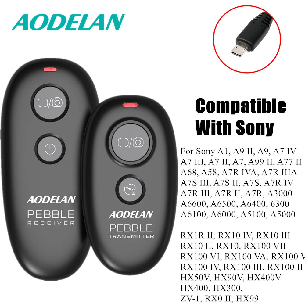 AODELAN Wireless Shutter Release Remote for Canon, Nikon, Fujifilm S8 for Sony / China