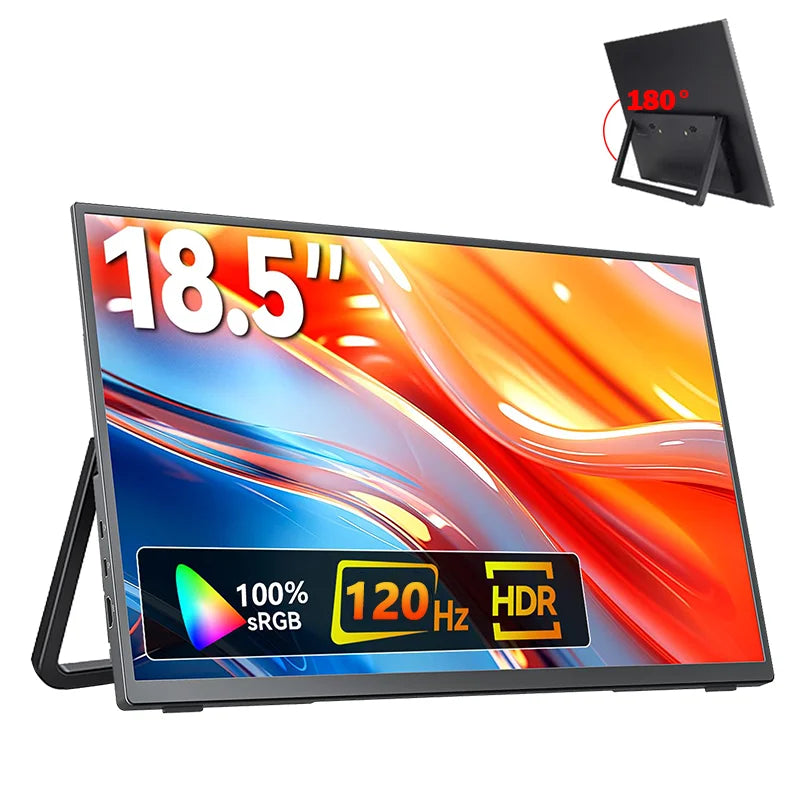 15.6/18.5 Inch Portable Monitor 1080P &ndash; VESA Mount Ready 18.5 inch-100HZ