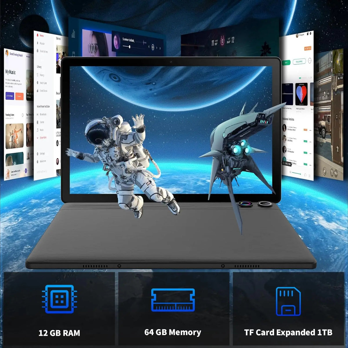 URAO A10L Tablet &ndash; Ultra Slim 10 Inch Android 14 Kit