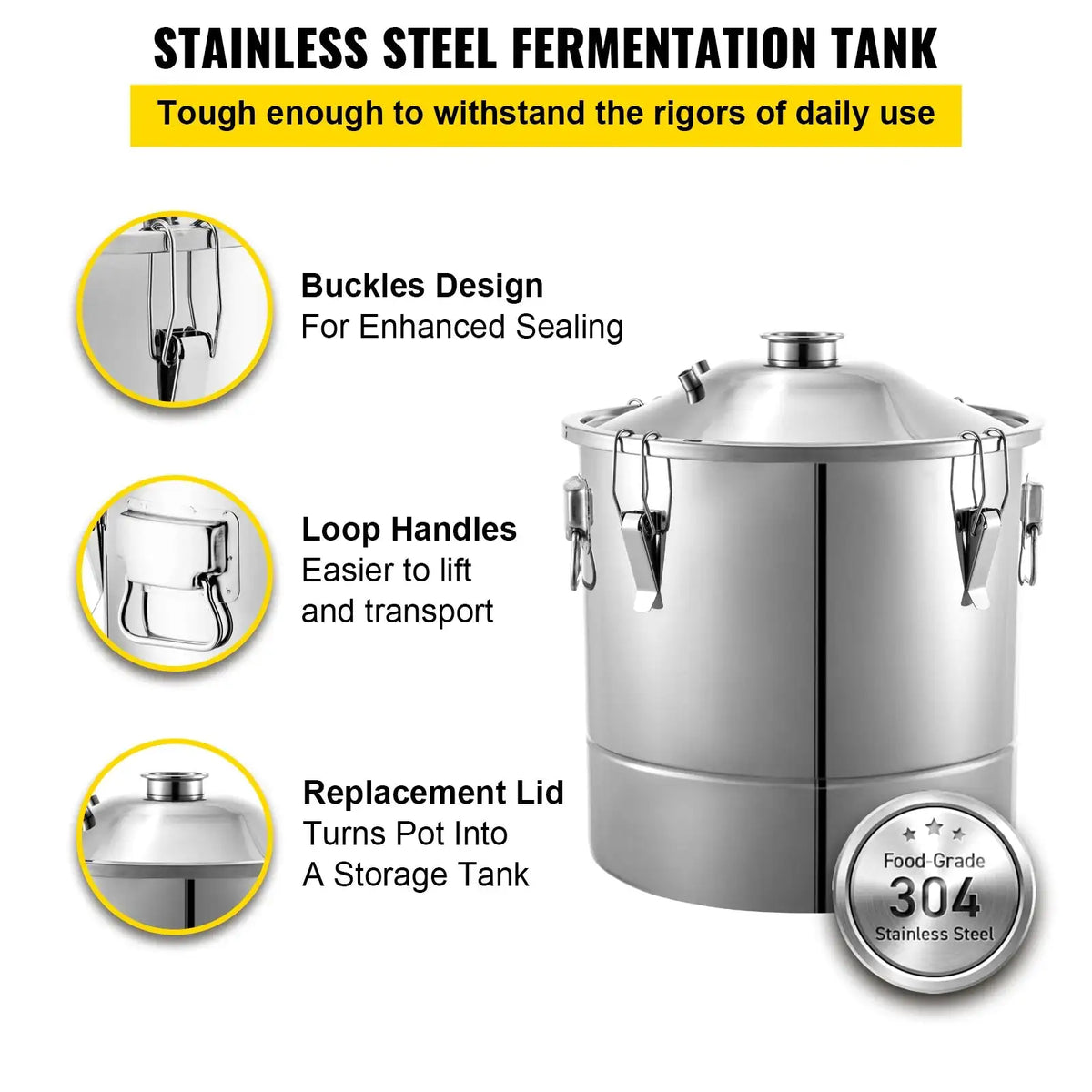 70L Stainless Steel Alcohol Distiller With Thermometer