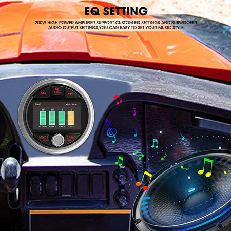 AKAMATE MS-50RV MP5 Marine Stereo &ndash; Bluetooth Video