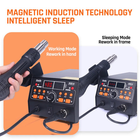 Silverflo 902D-III Rework Soldering Station &ndash; 2in1 Hot Air