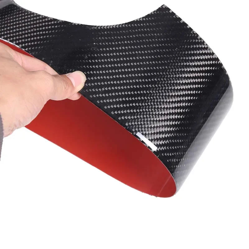 Morbida copertura pannello porta anti-calcio in fibra di carbonio per Fiat 500