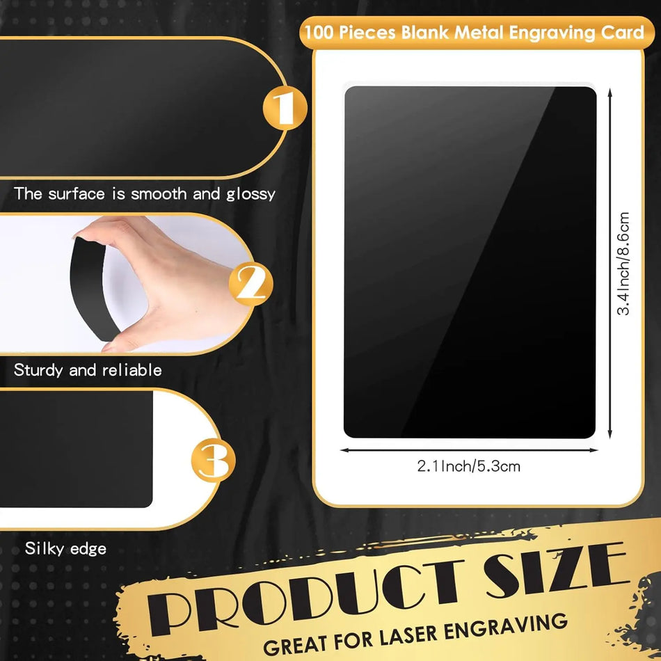 Aluminum Laser Engraving Blanks For Business Cards And DIY Gifts