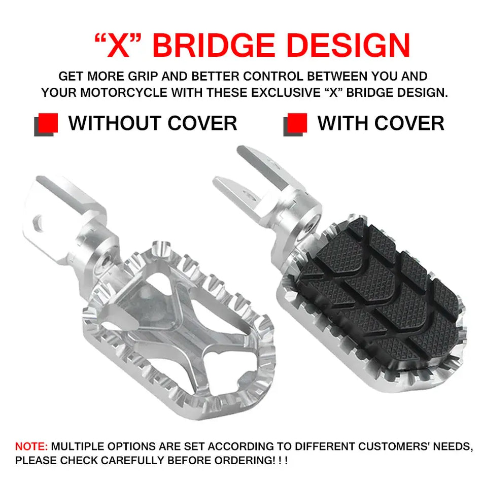 For BMW F900R/XR S1000XR RnineT Pure F 800 ST/GT/R/S R1200 R1250 R/RS K1200S K1200R Motorcycle Scaffolding Footrests Foot Pegs by InterCyprus Trading Ltd