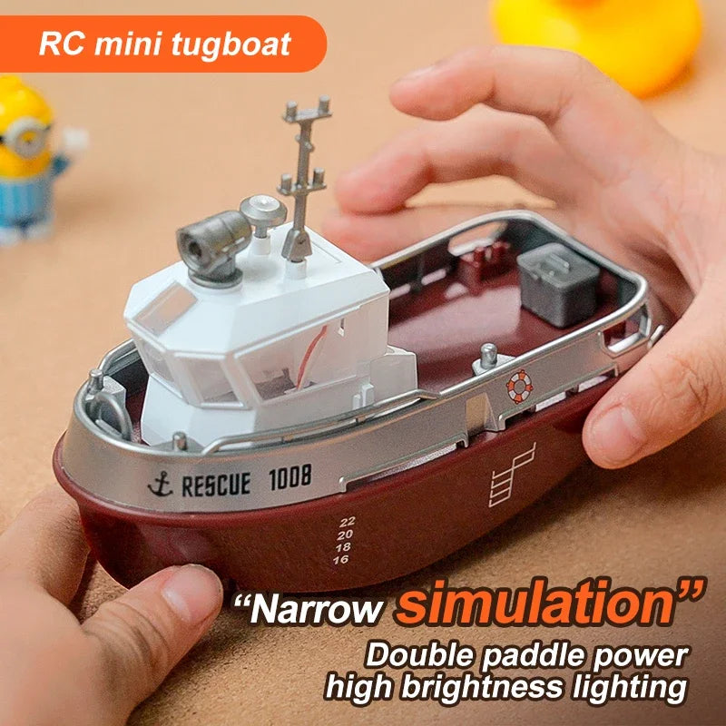 S820 RC Tugboat &ndash; Compact Size Remote Control Boat Mini