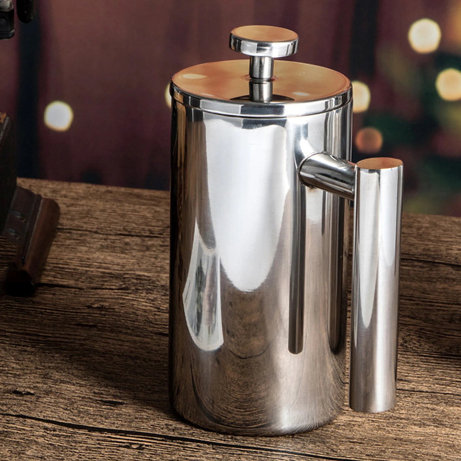 Premium Double-Walled Stainless Steel French Press Coffee Pot