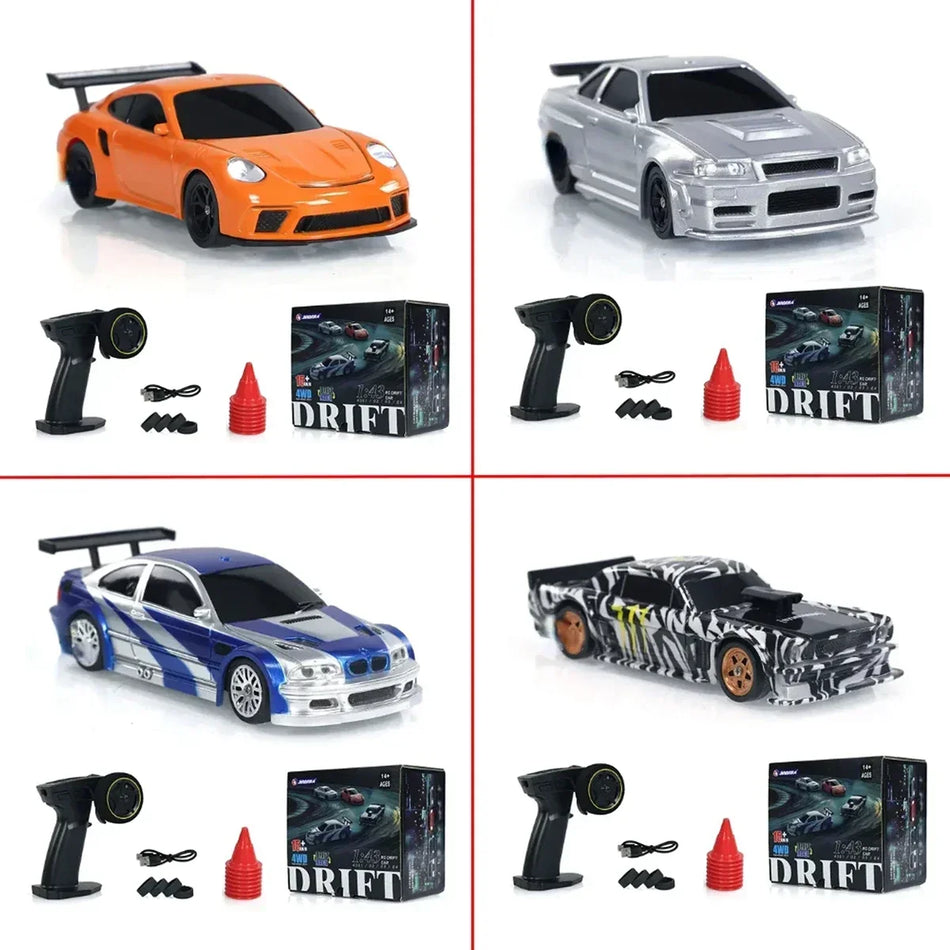 Goni Toys 1-43 RC Driftbil 4WD Hög Hastighet Mini Racing Modell
