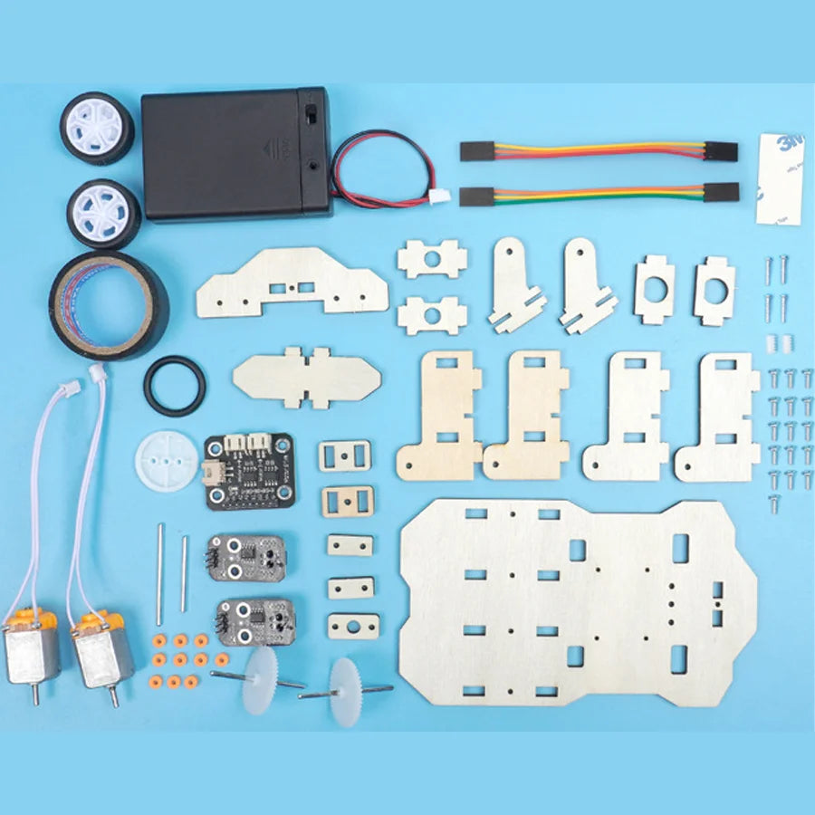 Kit științific pentru copii cu model de mașină de trasare DIY Jucărie de fizică