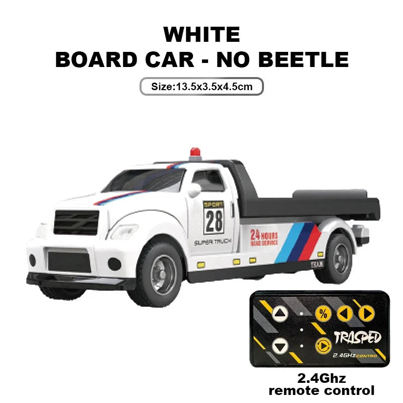 RC Car Pickup Truck One Sixty Fourth &ndash; High Speed Racing 185 White
