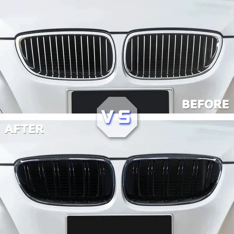 2PCS Car Front Bumper Kidney Grill for BMW E92 E93 M3 2010-2013 Double Slat Line ABS Plastic Racing Grilles Replacement Part by InterCyprus Trading Ltd