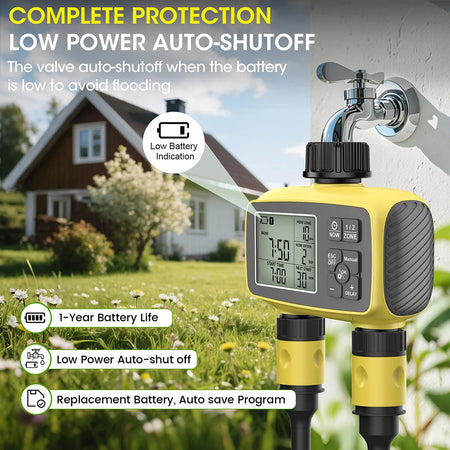 Large Screen Digital Water Timer &ndash; Efficient Watering Control