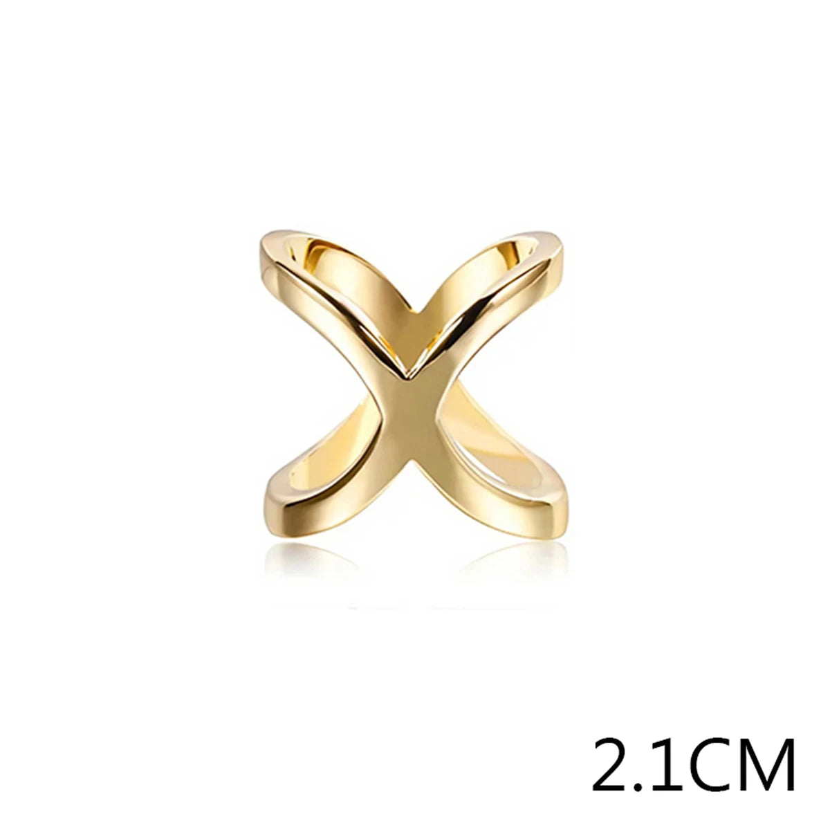 X-Shaped Silk Scarf Buckle Brooch &ndash; Shiny Multifunctional Jewelry Accessory Gold 2.1cm